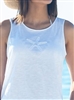 West Indies Starfish Cotton Tank Top White