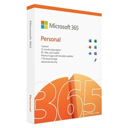 Microsoft Office 365 Personal 1 User 1 Year Subscription Retail