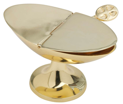 Boat (Gold) with spoon 7x13cm