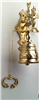 Large Wall Mounted Monastery Bell, Height 33cm