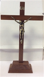 Wooden Crucifix with base (30cm)