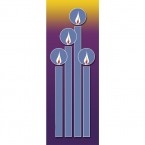 Christmas Candles Banner 1.2m x 0.5m