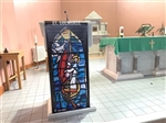 St. Colmcille Feast Day June 9th Banner (Lectern 0.5mx1.2m)