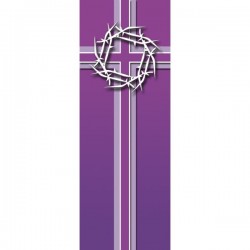 Lenten Crown of Thorns Banner 3.3m x 1.2m