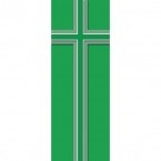 Cross Banner (Green) 1.2m x 0.5m