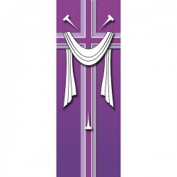 Lenten Shroud & Nails Banner 3.3m x 1.2m