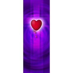 Easter Sacred Heart of Jesus Banner 3.3m x 1.2m