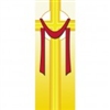 Easter Yellow Cross with Shroud Banner 1.2m x 0.5m (SMALL NO 13)