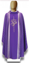 Purple Chasuble IHS design