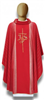 Red Chasuble IHS design