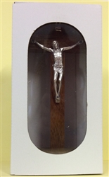 Cross in wood of walnut with aluminium body