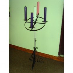 Advent Stand in Wrought Iron + 1 set of 12x2 Advent FREE