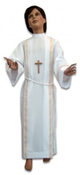 Altar Server Tunic with Gold Trim
