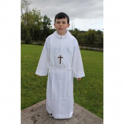 Ivory Altar Server Outfit with Pleats