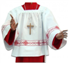 White Altar Server Outfit with Red Trim