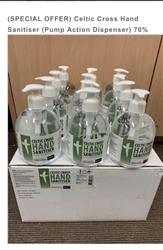 Celtic Cross Hand Sanitiser (500ml) 12 bottles