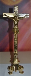 Brass free Standing Crucifix