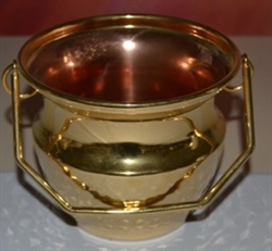 Holy Water Bucket in Brass/Silver