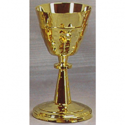 Lined Chalice with Gold Finish