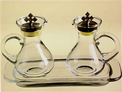 Glass Cruet Set Plain