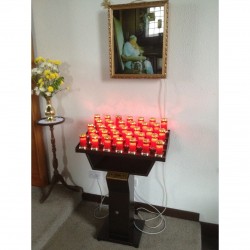 Non Touch Electric Candelabra (33) Red