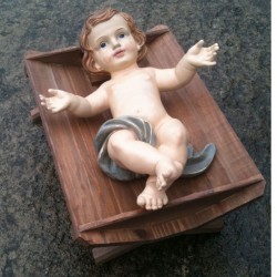 Baby Jesus & Manger 17inch