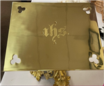 Brass IHS Missal stand table top