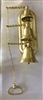 Brass hanging Sacristy bell.