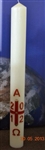 (NO 2) 40x3inch Paschal Candle with Wax Relief and Incense Grains