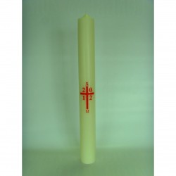 (NO 6) 28x2&#44;1/2inch Paschal Candle with Transfer