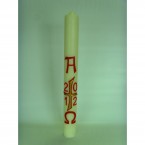 (NO 3) 28x3inch Paschal Candle with Wax Relief and Incense Grains