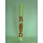 (NO 4) 28x2&#44;1/2inch Paschal Candle with Wax Relief and Incense Grains