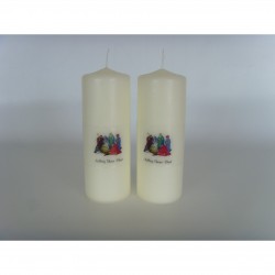 6x2.375inch Nollaig Shona Duit Pillar Candle (20)