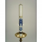 28x3inch Mary Candle with Wax Relief