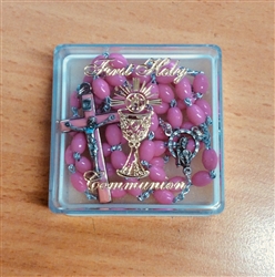 First holy communion rosary beads