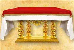Altar Top Covers with Gold Tassles