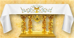 Gold IHS Chalice Altar Cloth