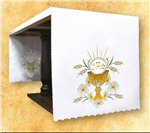 Gold IHS Chalice Design Altar Cloth