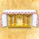 Red IHS Altar Cloth Design