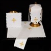 White and Gold Cross Altar Linen Set
