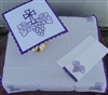 Purple Cross and Grapes Altar Linen Set