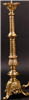 Brass paschal candle stand