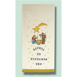 Bethlehem Banner with Gold Trim 160cm x 55cm