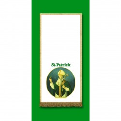 St. Patrick Banner with Gold Trim 160cm x 55cm