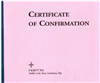 Certificates of Confirmation