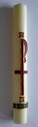 28x3inch Paschal Candle with Wax Relief