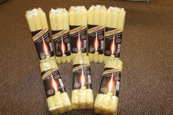 Candlemas Candles9x7/8inch Beeswax Altar Candle (108)  18 packs of 6