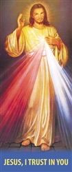 Divine Mercy Jesus I trust you Banner (3.3 x 1.2m)