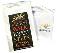 NEW-LIFESTYLES Did You Walk 10,000 Steps Today? T-shirt