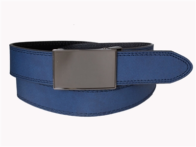 Men's Leather Glenayr Golf Belt, Navy Strap (one size fits all)